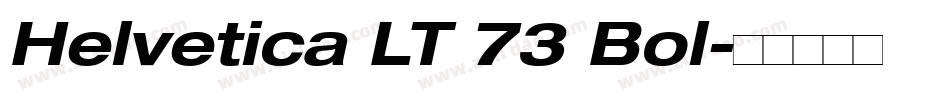 Helvetica LT 73 Bol字体转换